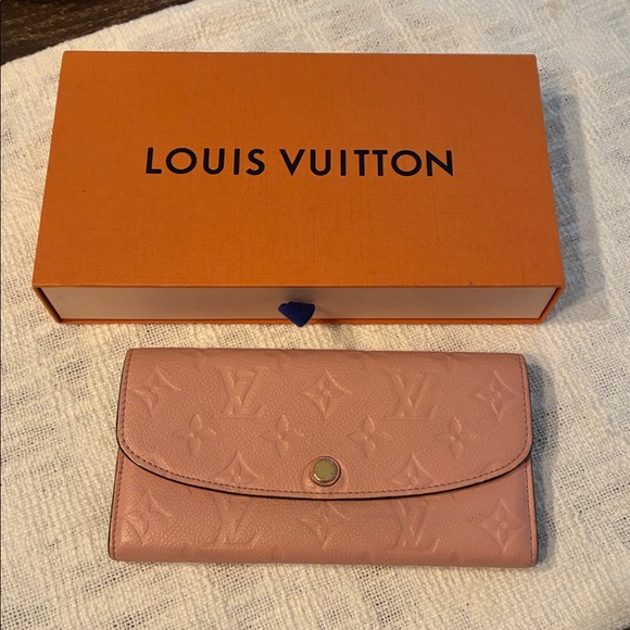 Louis Vuitton Handbags - Louis Vuitton monogram empreinte rose ballerine Emilie Wallet with box
